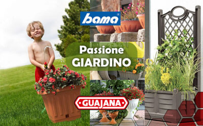 Passione giardino, da Guajana arrivano vasi e fioriere ad iniezione Bama